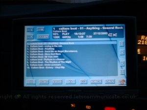 installcompletedv2mediacarplaylistnight.jpg - Media Car Audio screen at night
