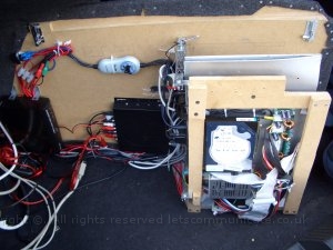 Follow the Vauxhall Vectra Carputer / CarPC Project through the highs and lows. Ideal for those looking at a simular MP3 GPS multimedia system for their car - Carputer project computer in-car Car-Puter car-pc car pc multimedia system mp3 dvd vcd svcd video games sound xenarc 700ts 7 inch touchscreen mini itx case winamp talisman invertor inverter usb ups welcome wireless LAN network VIA eden C3