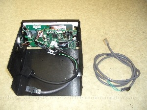 doubledinscreenbuild15.jpg - In the end this is how it looked. Using a number of diffrent items from cables ties, 3m hooks and a bit of silacone ( for the speaker ) and some mother board mounts I finally fitted it all together. I had to make sure no board touched another and that they where supported well. The trailing cables are for the screen connection and the IR / Light sensors. Here you can see the IR and light sensors