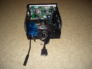 doubledinscreenbuild25.jpg - At last I could fit every thing in. Here you can see ( in no particular order ), two hubs, Silabs FM Radio, the RF remote receiver, my USB GPS with external connection. The pads on the side where packing which came with the Connects2 kit how ever I used them to hold the screen in as there was no real way to fit the WRX kit to the dash