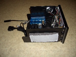 doubledinscreenbuild26.jpg - At last I could fit every thing in. Here you can see ( in no particular order ), two hubs, Silabs FM Radio, the RF remote receiver, my USB GPS with external connection. The pads on the side where packing which came with the Connects2 kit how ever I used them to hold the screen in as there was no real way to fit the WRX kit to the dash